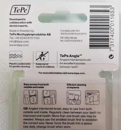 tepe interdental angle rear