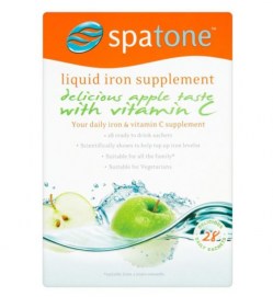 Spatone Liquid Iron Supplement Delicious Apple Taste with Vitamin C 28 x 25ml