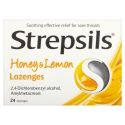 Strepsils Honey & Lemon Lozenges 24 Lozenges