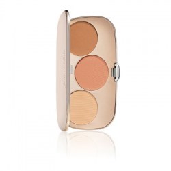 Jane Iredale GreatShape Contour Kit Warm (Highlight: warm matte champagne Blush: matte peach Contour: medium matte warm brown)