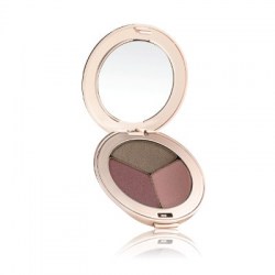 Jane Iredale Triple Eye Shadows Soft Kiss  (Matte warm mauve,Shimmery port wine, Shimmery smoky brown)