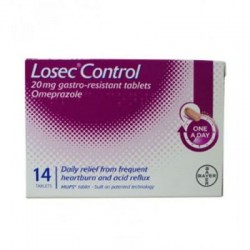 Losec Control 20mg 14 Tablets