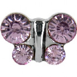 STUDEX Stainless Steel June Alexandrite Butterfly EARRINGS