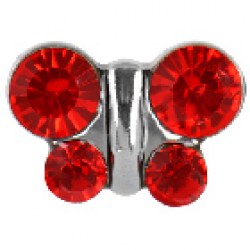 STUDEX Stainless Steel July Ruby Butterfly EARRINGS