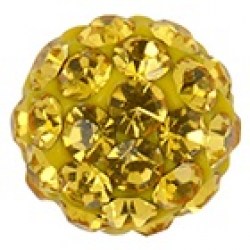 Studex Stainless Steel 6mm Fireball Topaz Earrings