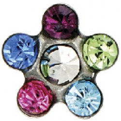 STUDEX Stainless Steel S/S Rainbow Daisy