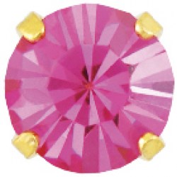 STUDEX Gold Plated Tiffany 5mm October Rose EARRINGS