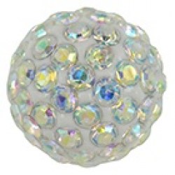 Studex Stainless Steel 8mm Fireball AB Crystal earrings