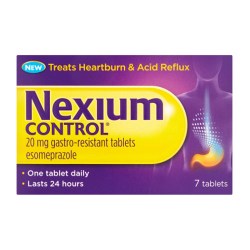 nexium control 20mg 7 tablets