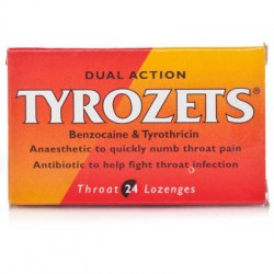 Tyrozets Dual Action 24 Lozenges