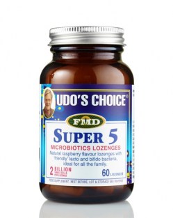 Udo’s Choice Super 5 Microbiotic  60 Lozenges