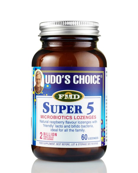 Udo’s Choice Super 5 Microbiotic  60 Lozenges